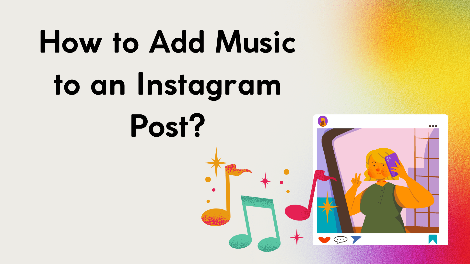 add music insta